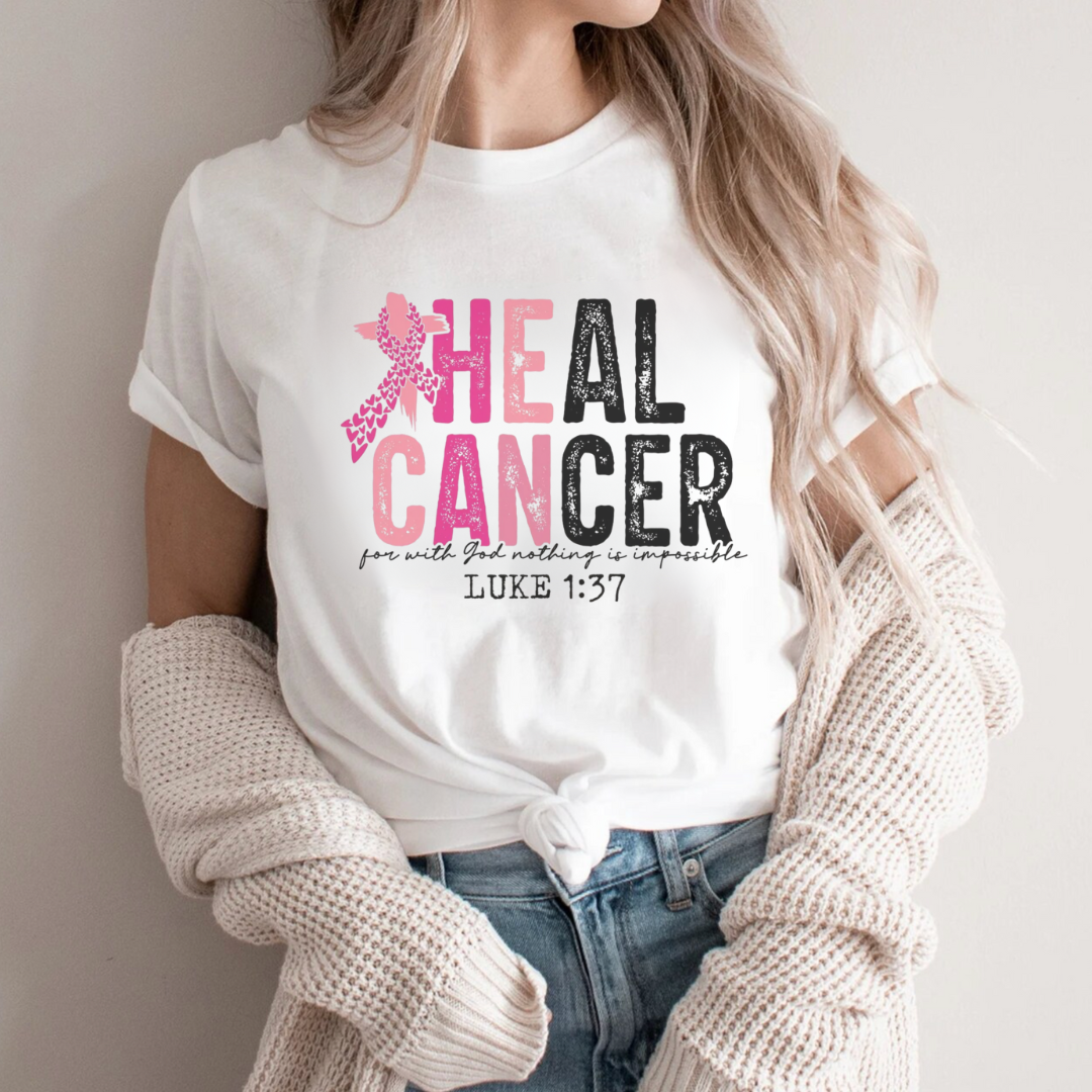Luke 1:37🎗️ Cancer Support T-shirt
