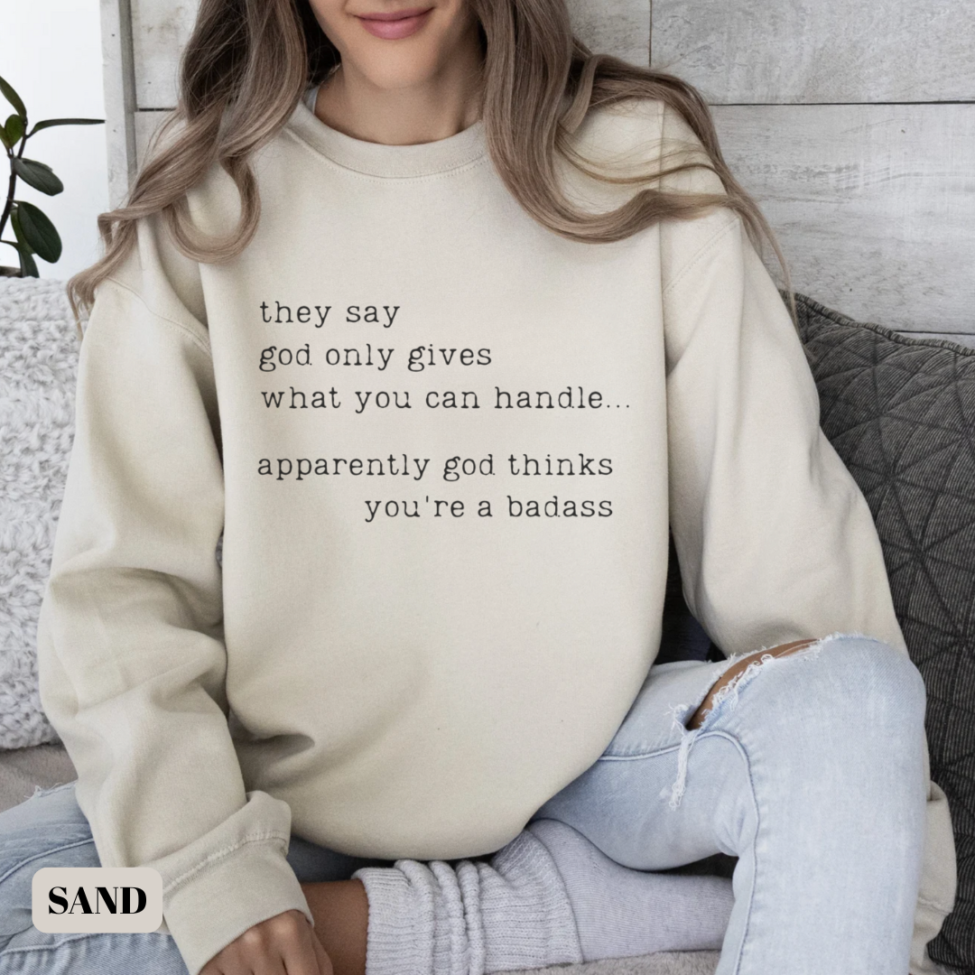 Badass ๐๏ธ Cancer Support Sweatshirt