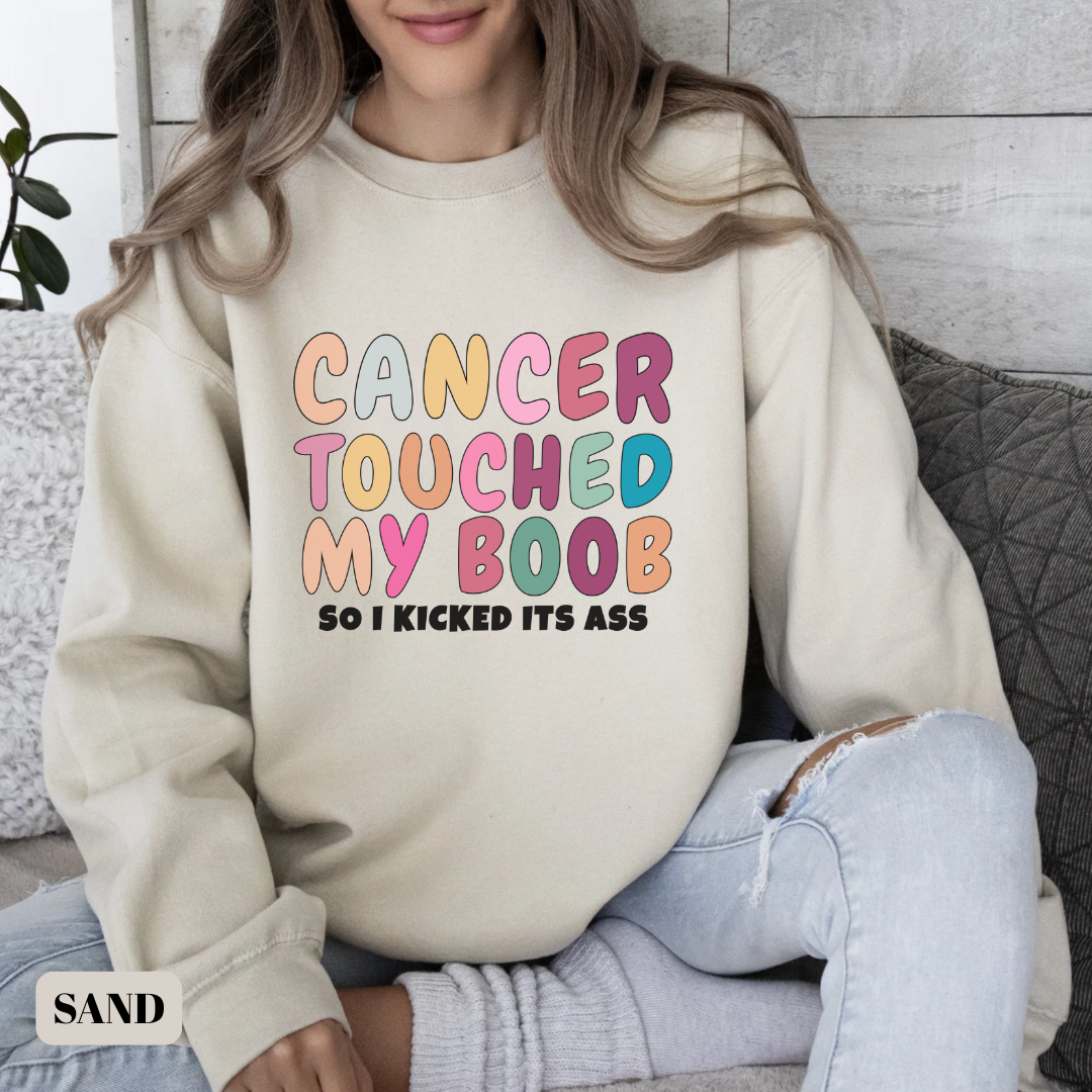My boob🎗️Cancer support Sweatshirt