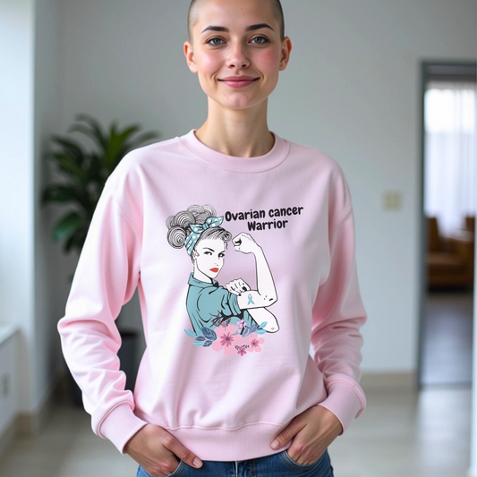 Ovarian Cancer Warrior🎗️Cancer support Sweatshirt