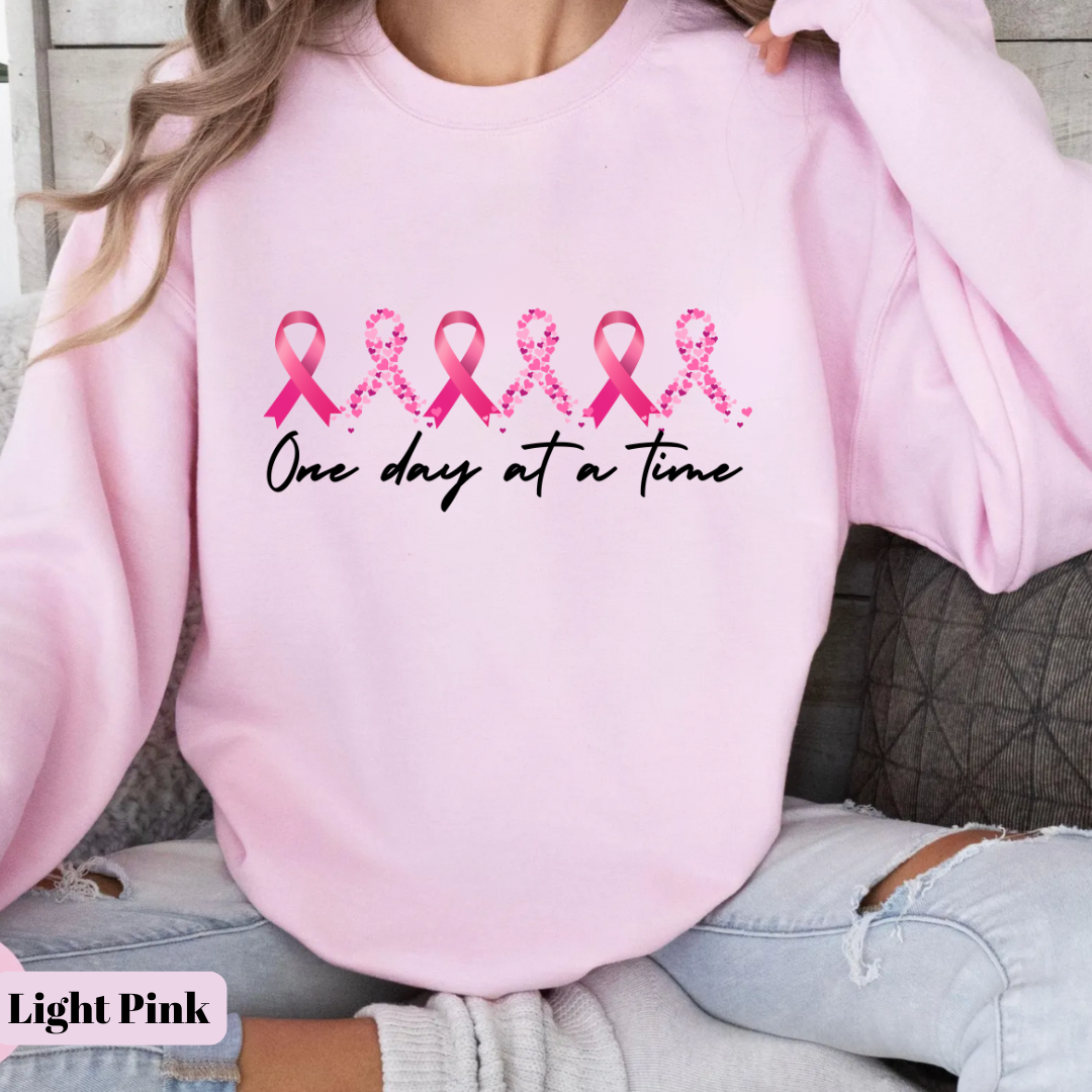 One day (Ribbon)🎗️Cancer support Sweatshirt