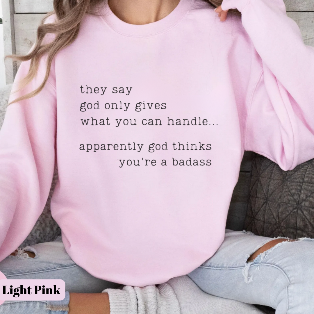 Badass ๐๏ธ Cancer Support Sweatshirt