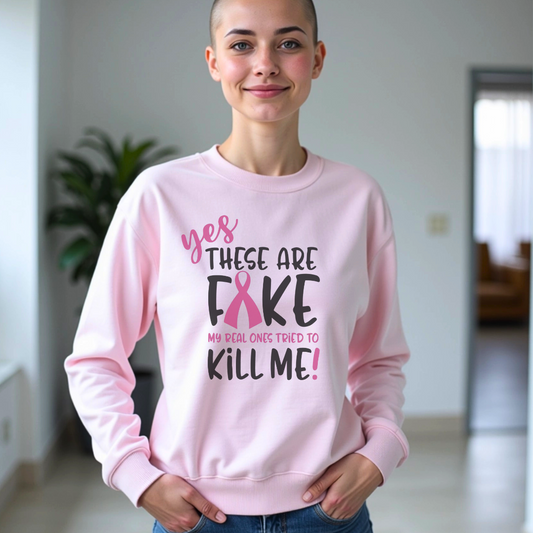 Fake🎗️Cancer support Sweatshirt