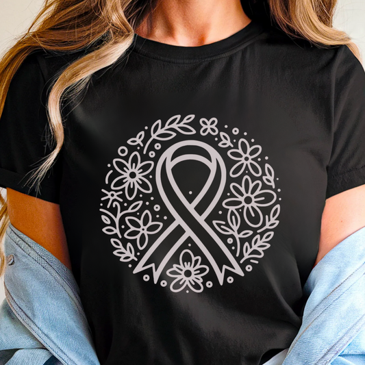 Floral hope 🎗️ Cancer Support T-shirt