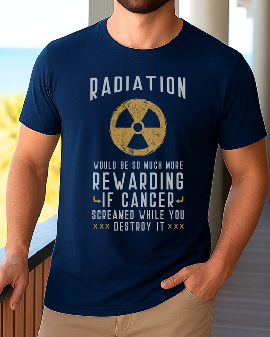 Radiation🎗️Men’s Cancer Support T-shirt