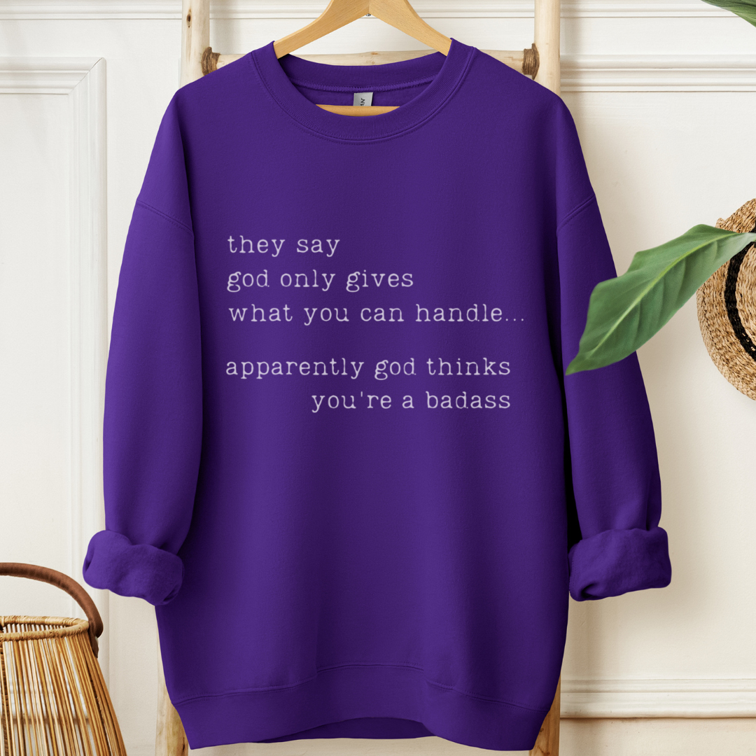 Badass ๐๏ธ Cancer Support Sweatshirt