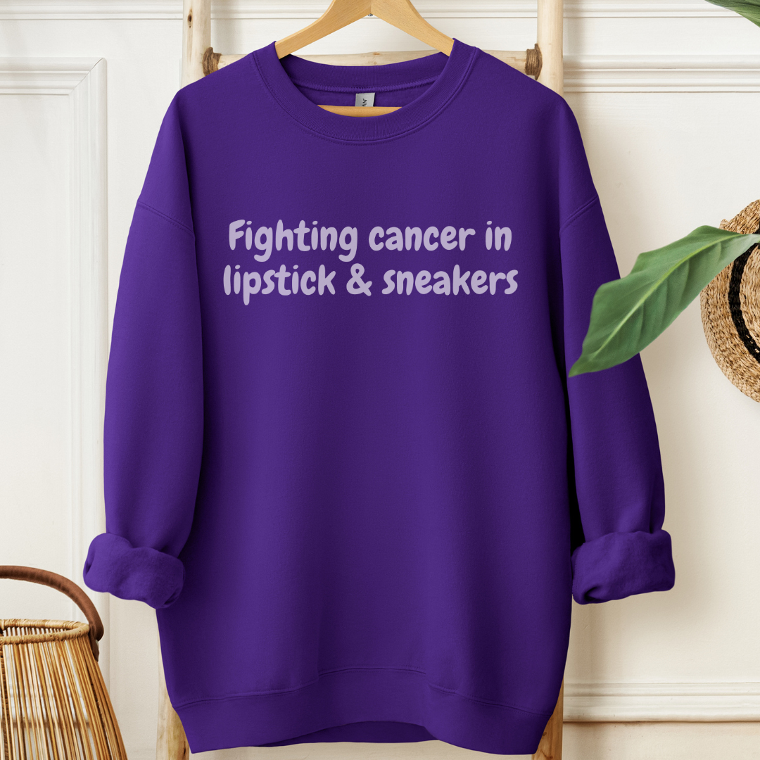 LipstickšļøCancer support Sweatshirt