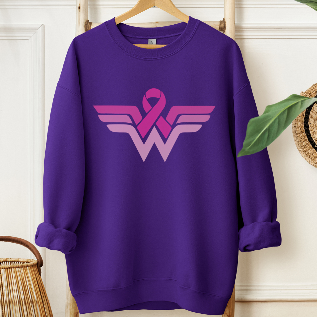 Wonder Woman Breast🎗️Cancer support Sweatshirt