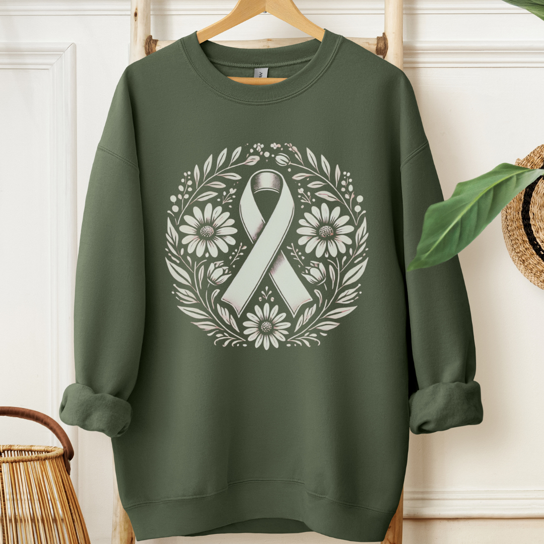 FloralšļøCancer support Sweatshirt