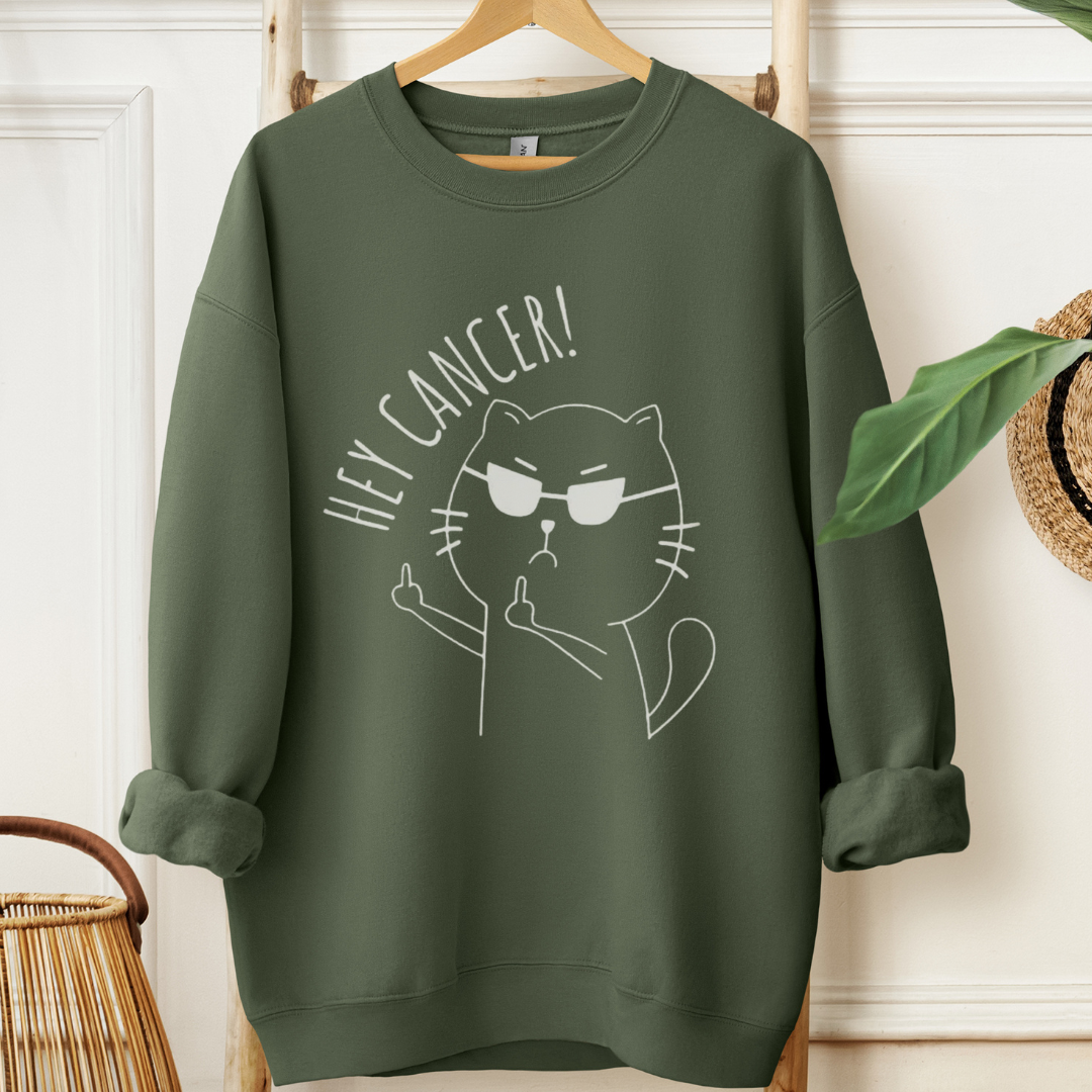 Hey CanceršļøCancer support Sweatshirt