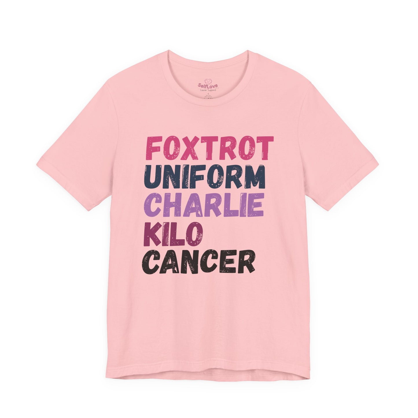 Foxtrotđď¸Menâs Cancer Support T-shirt