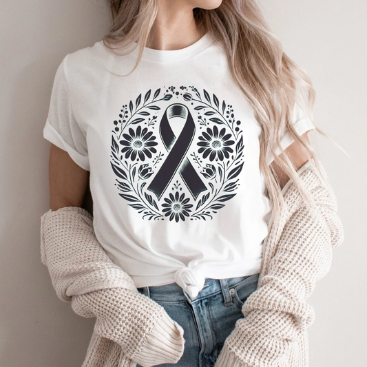 Floral 🎗️ Cancer Support T-shirt
