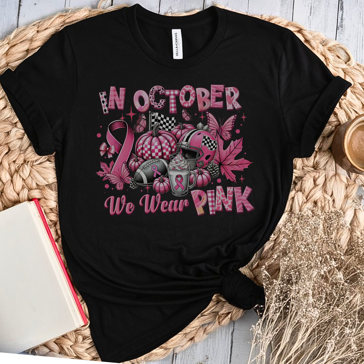 Rugby October🎗️ Cancer Support T-shirt