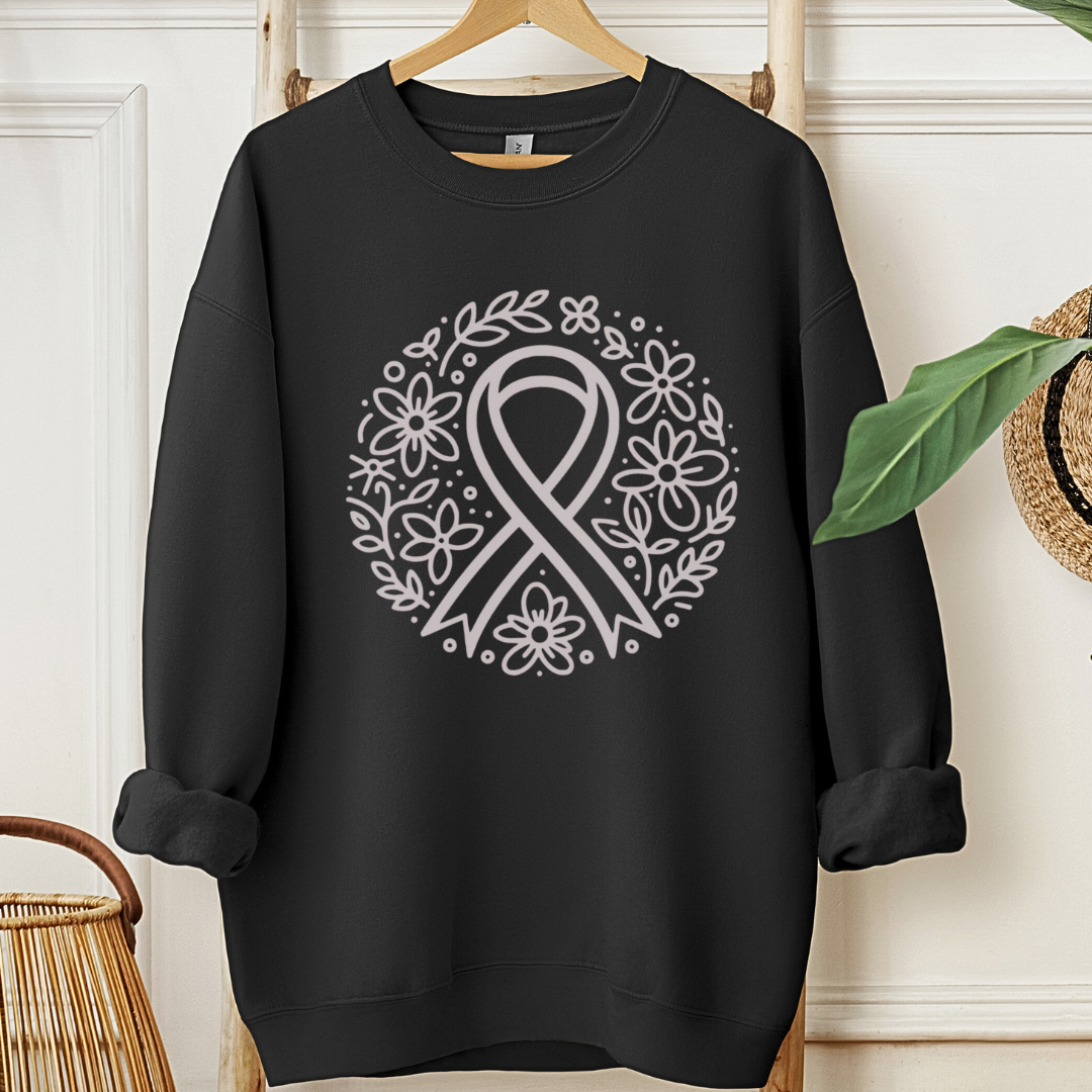 Floral HopešļøCancer support Sweatshirt