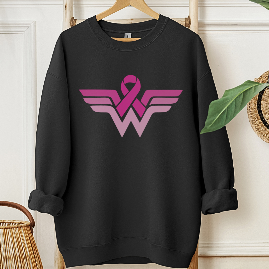 Wonder Woman Breast🎗️Cancer support Sweatshirt
