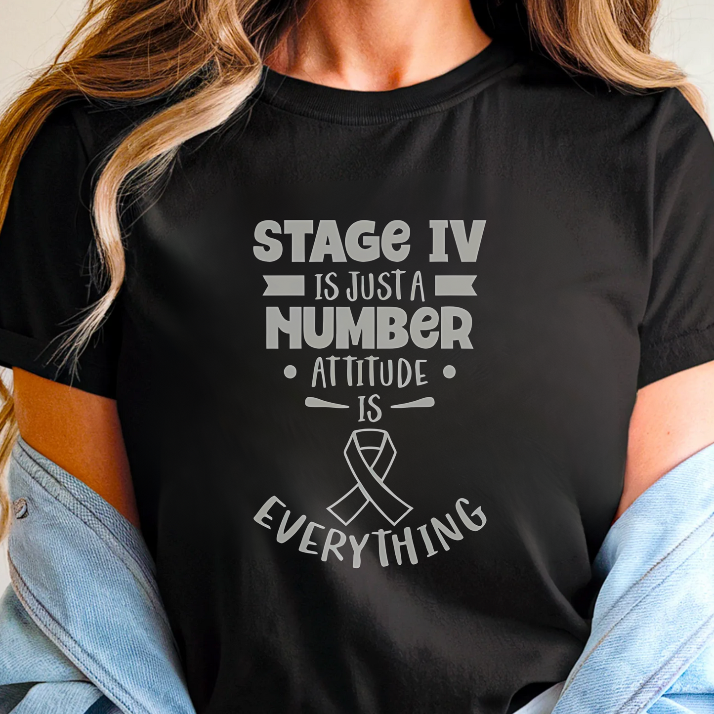 Stage IV🎗️ Cancer Support T-shirt