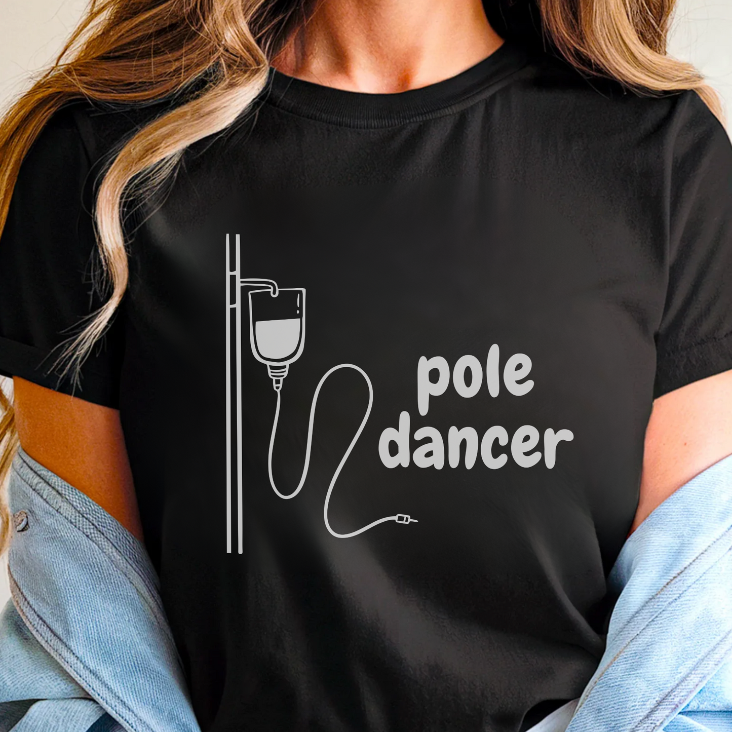 Pole Dancer🎗️ Cancer Support T-shirt