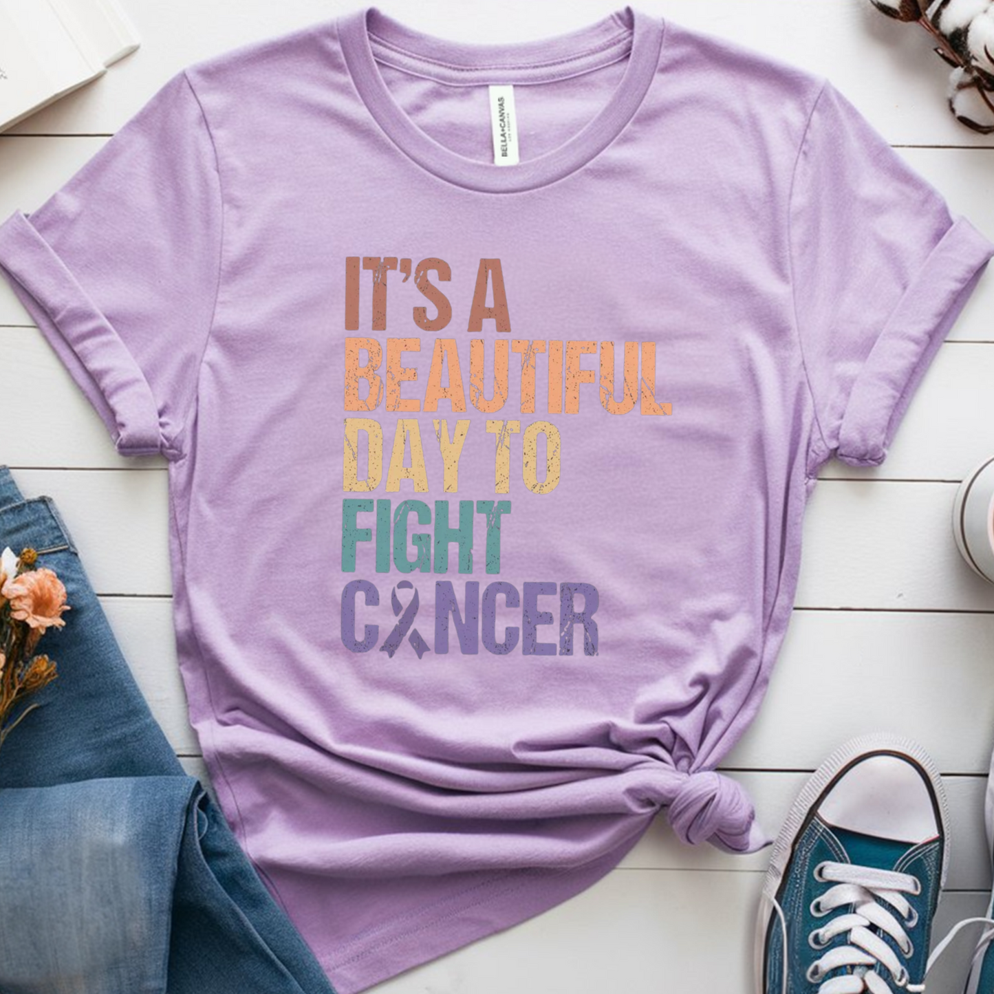 Beautiful🎗️ Cancer Support T-shirt