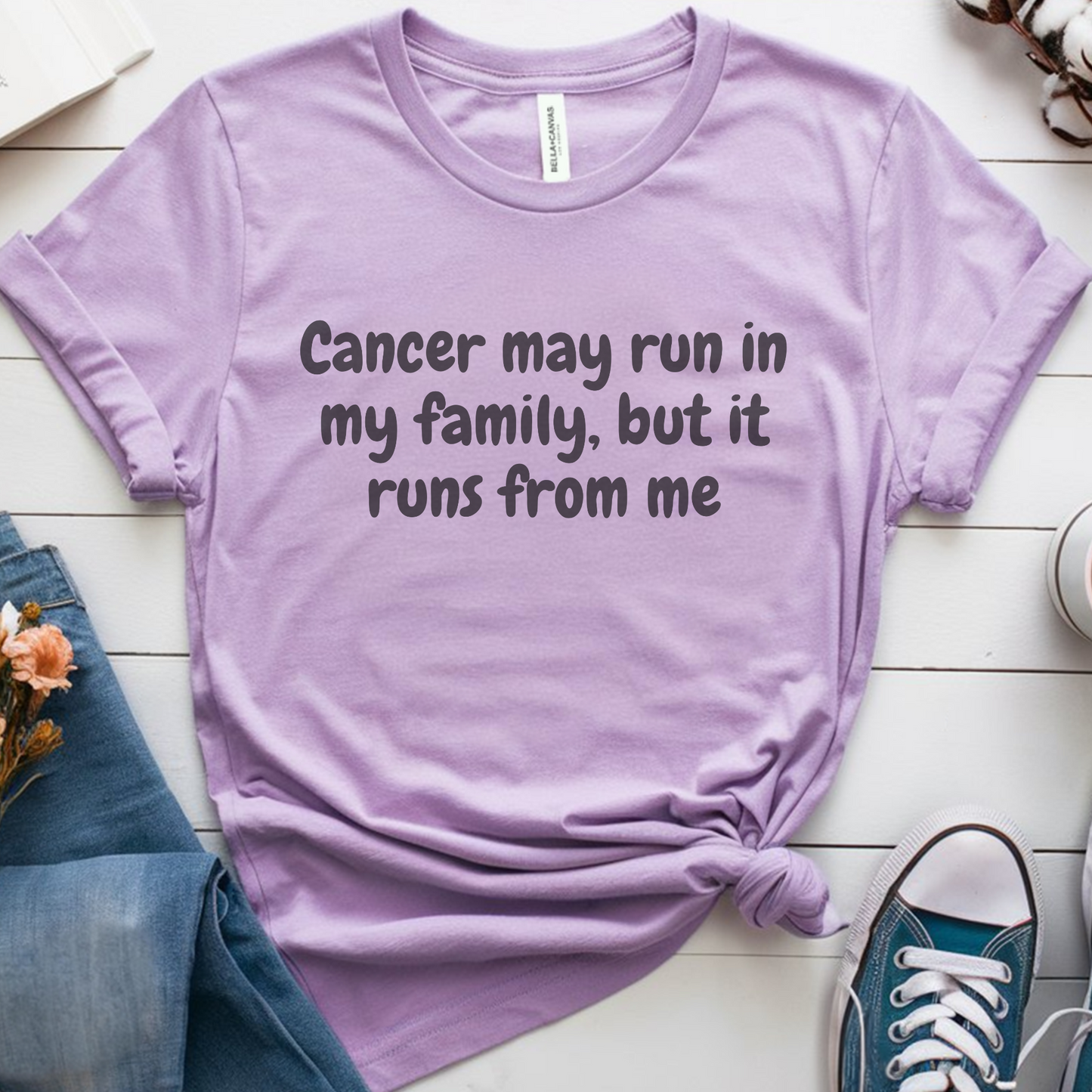 Runs From me🎗️ Cancer Support T-shirt