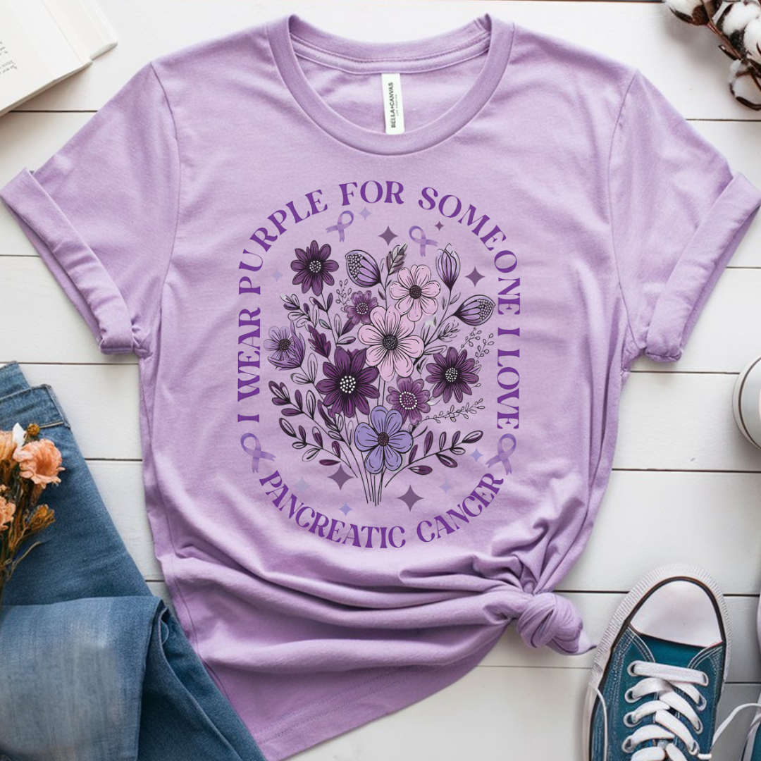 Purple🎗️ Cancer Support T-shirt