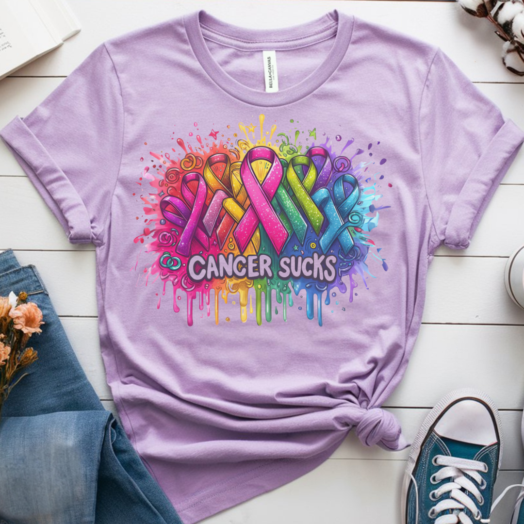 Sucks🎗️ Cancer Support T-shirt