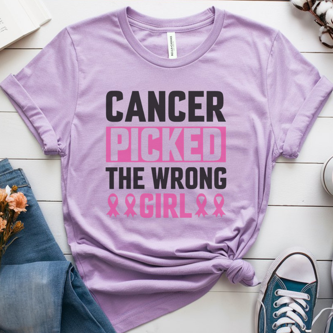 The wrong🎗️ Cancer Support T-shirt