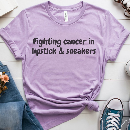 Lipstick🎗️ Cancer Support T-shirt