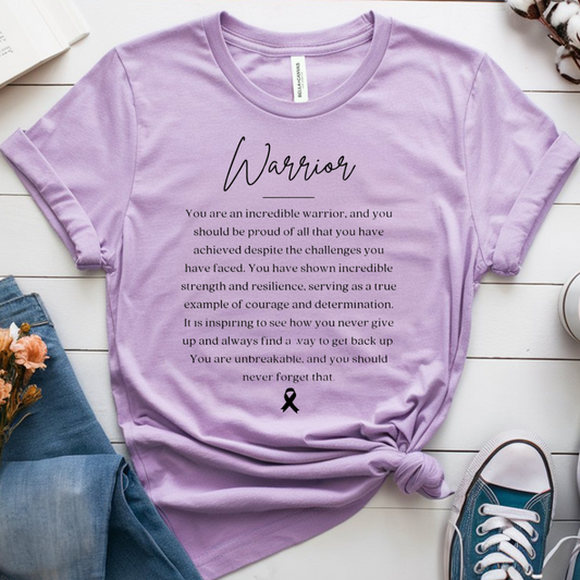Incredible Warrior🎗️ Cancer Support T-shirt