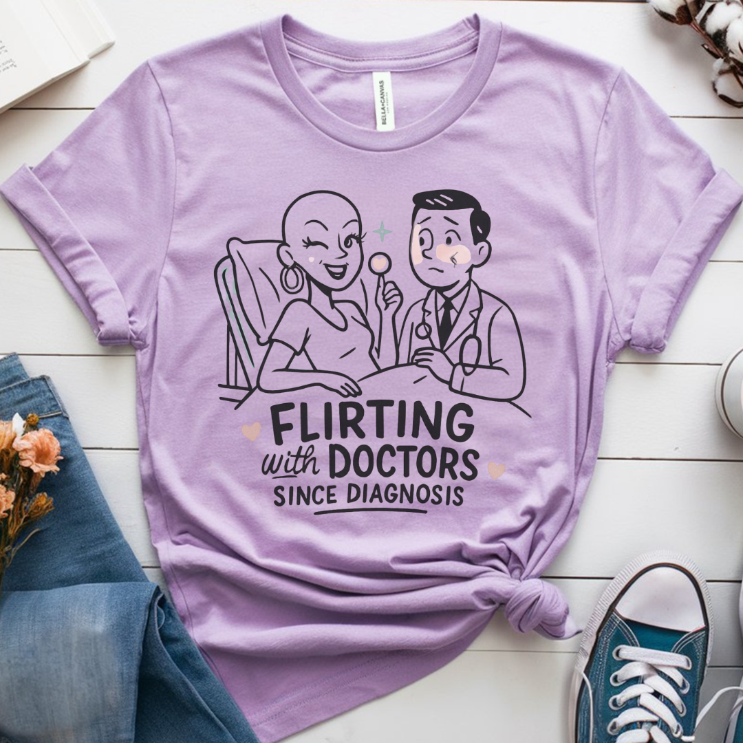 Flirting🎗️ Cancer Support T-shirt