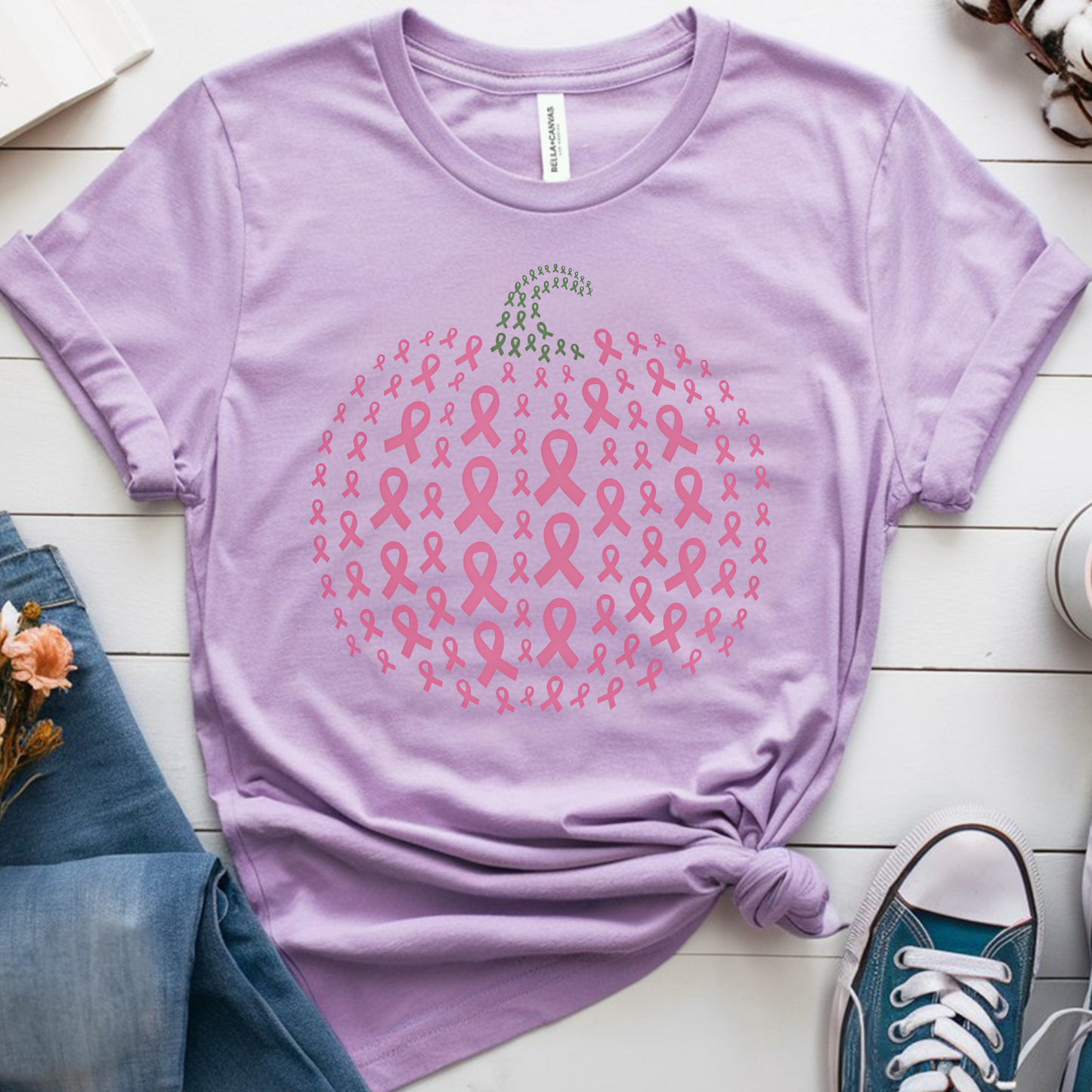 pumpkin ribbon🎗️ Cancer Support T-shirt