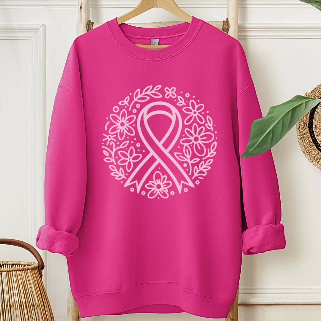 Floral HopešļøCancer support Sweatshirt