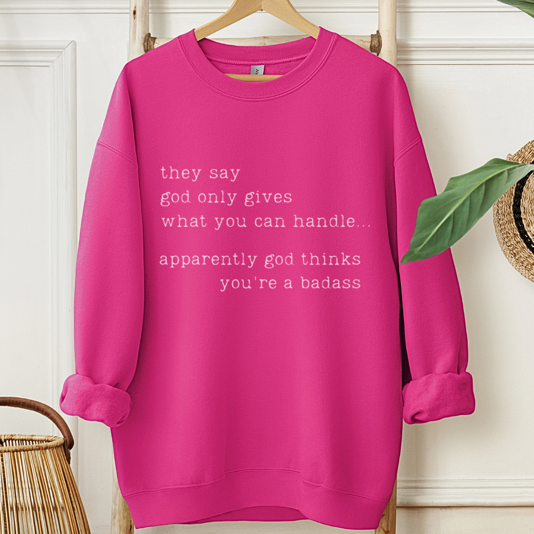 Badass ๐๏ธ Cancer Support Sweatshirt