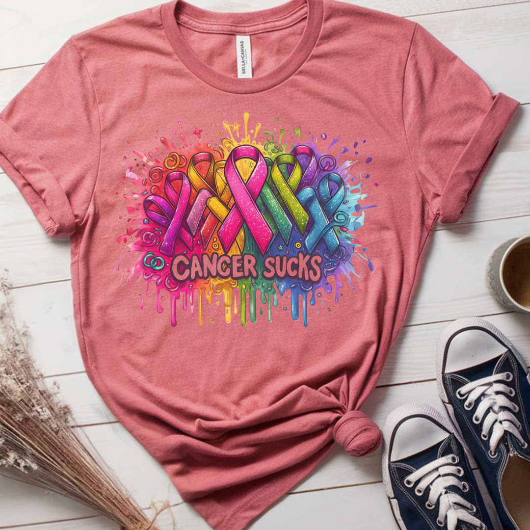 Sucks🎗️ Cancer Support T-shirt