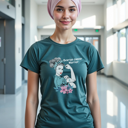 Ovarian Warrior🎗️ Cancer Support T-shirt