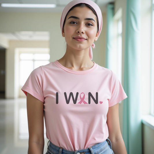 I won Breast🎗️Cancer Support T-shirt