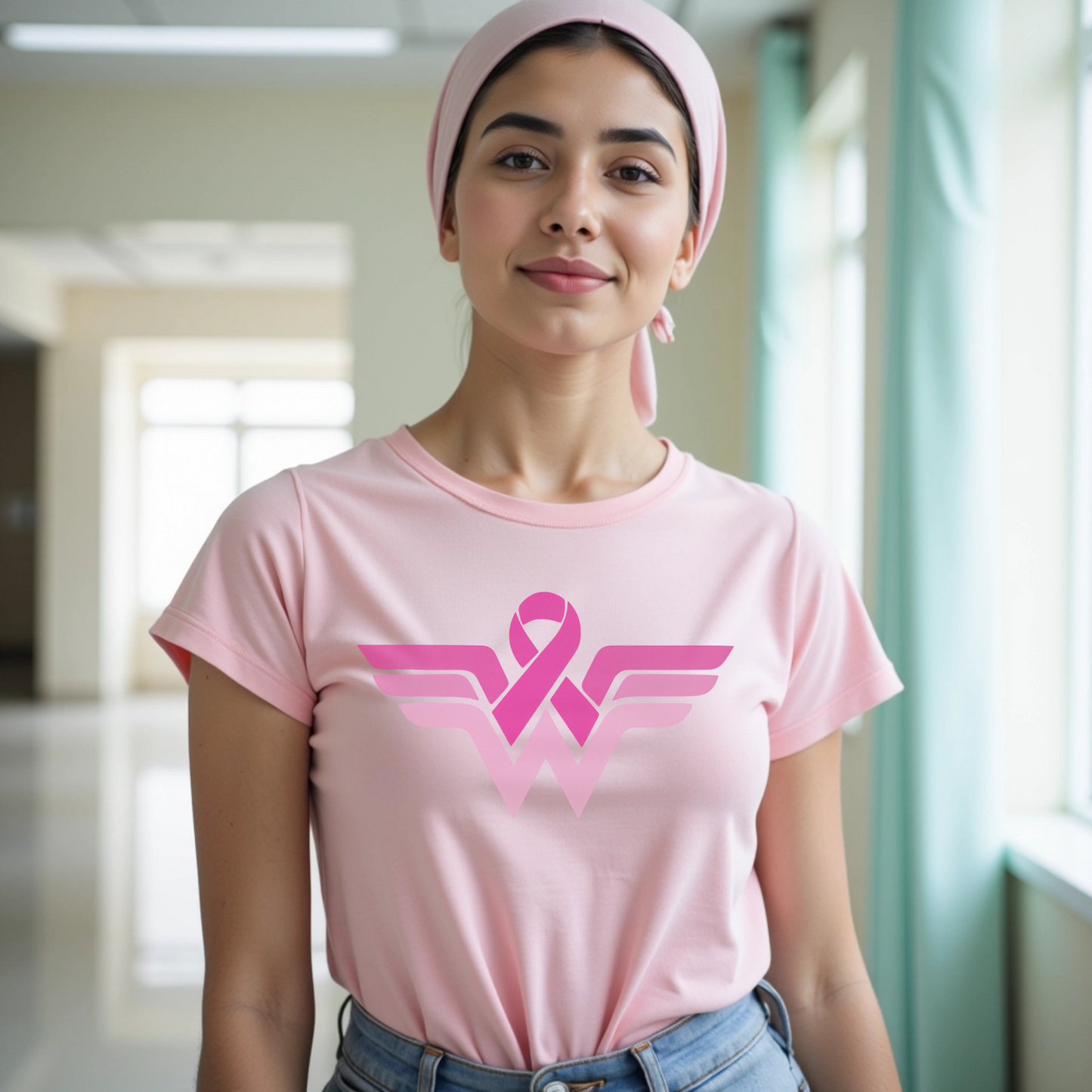 Wonder Woman Breast🎗️ Cancer Support T-shirt