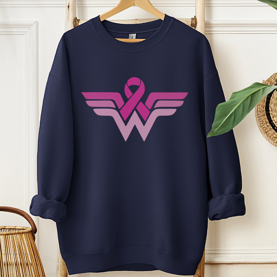 Wonder Woman Breast🎗️Cancer support Sweatshirt