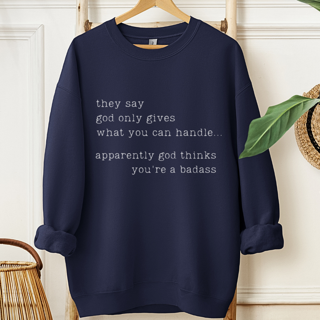 Badass ๐๏ธ Cancer Support Sweatshirt