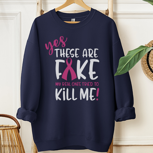Fake🎗️Cancer support Sweatshirt