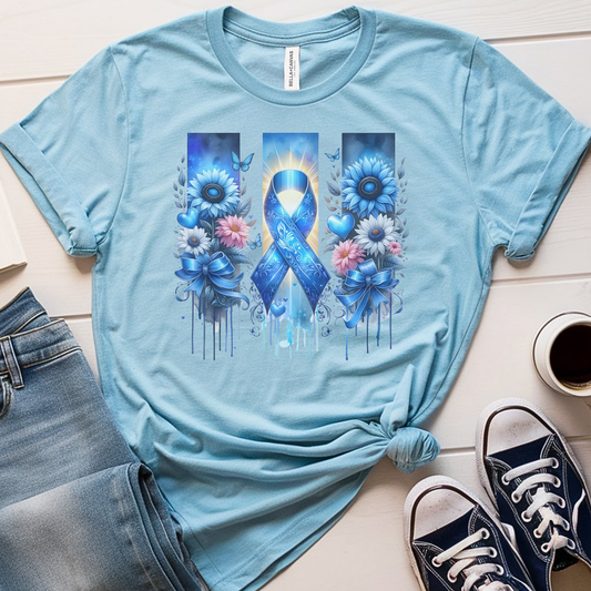 Colon Flowers🎗️ Cancer Support T-shirt