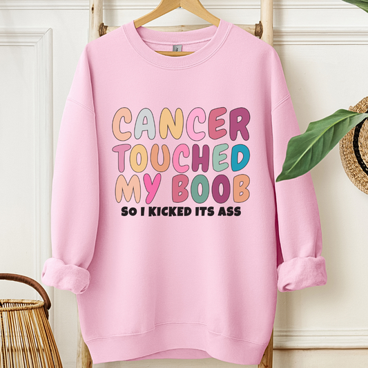My boob🎗️Cancer support Sweatshirt