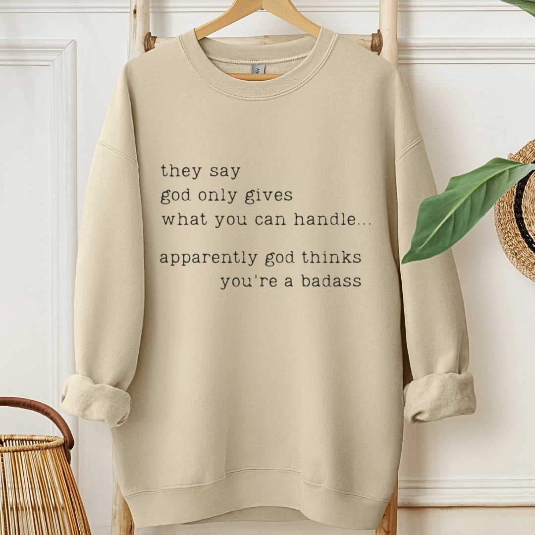 Badass ๐๏ธ Cancer Support Sweatshirt
