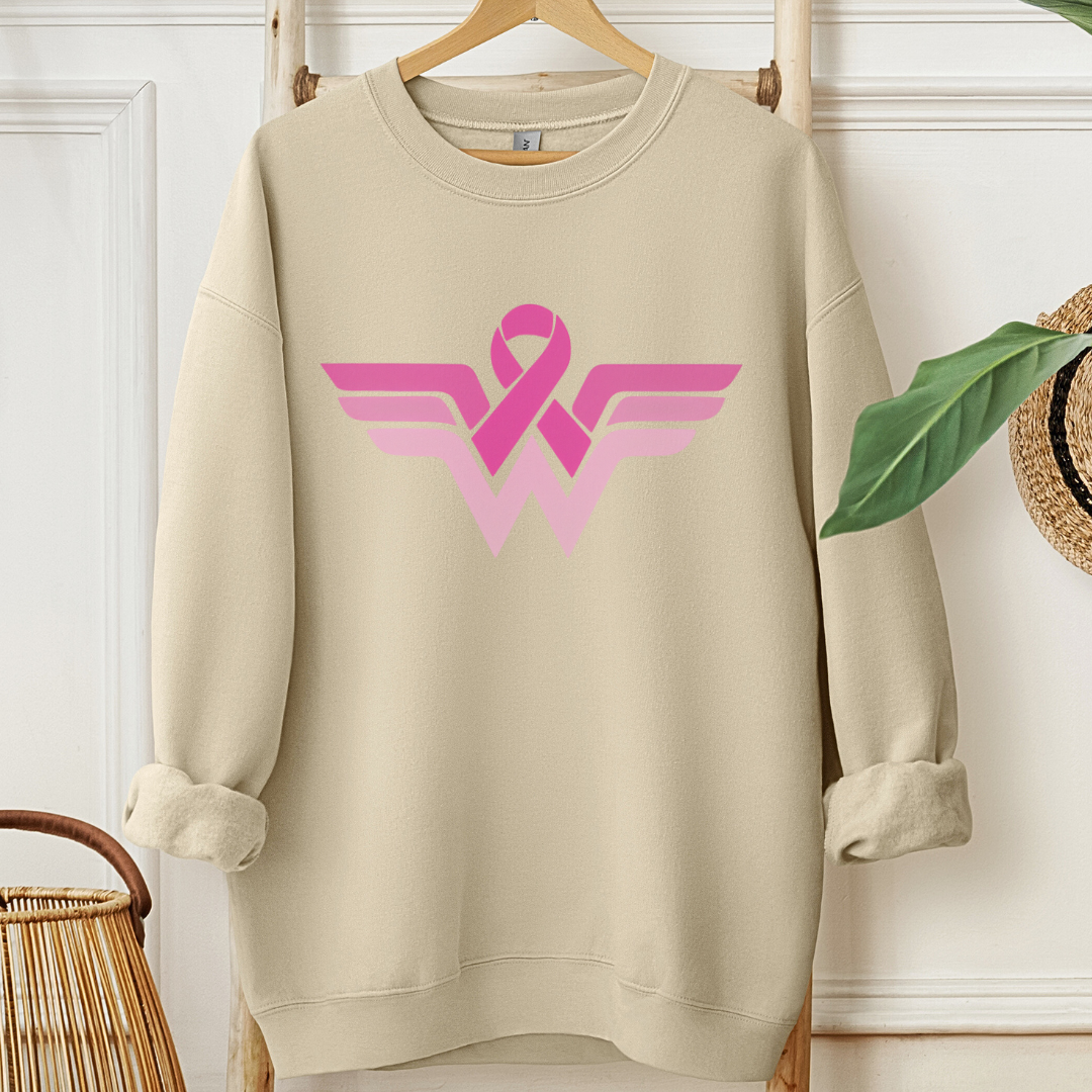 Wonder Woman Breast🎗️Cancer support Sweatshirt