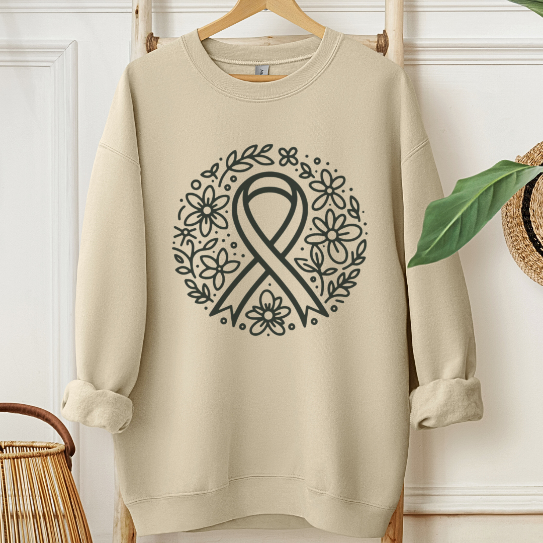 Floral HopešļøCancer support Sweatshirt