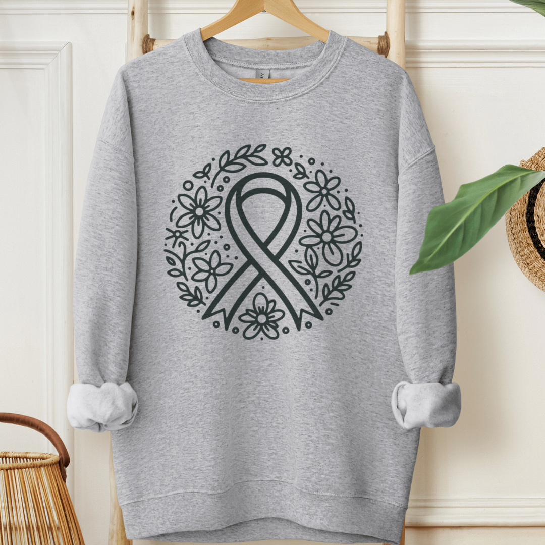 Floral HopešļøCancer support Sweatshirt
