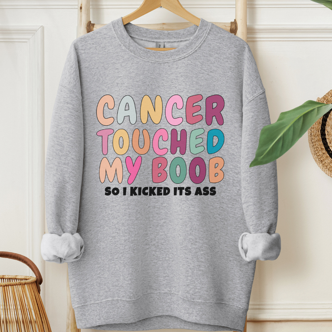 My boob🎗️Cancer support Sweatshirt