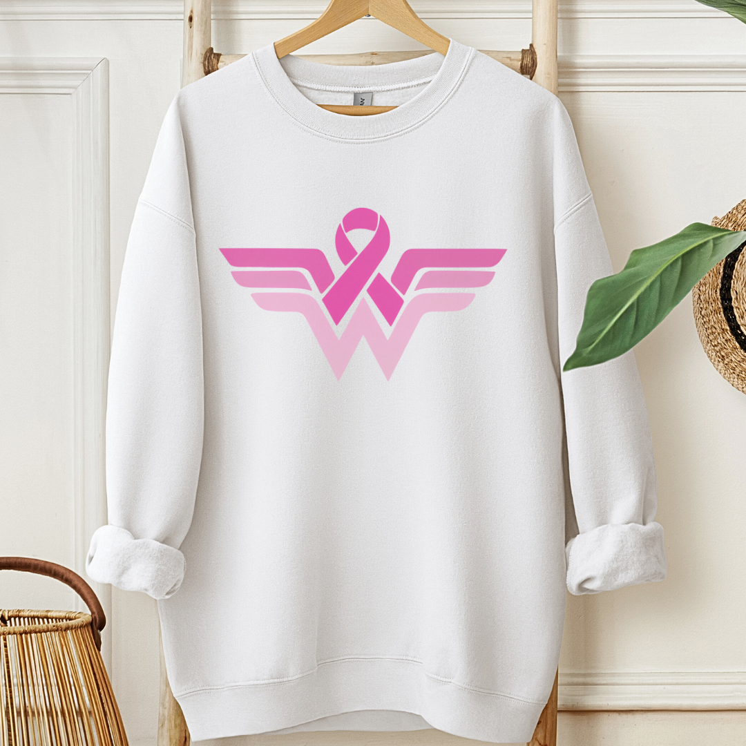 Wonder Woman Breast🎗️Cancer support Sweatshirt