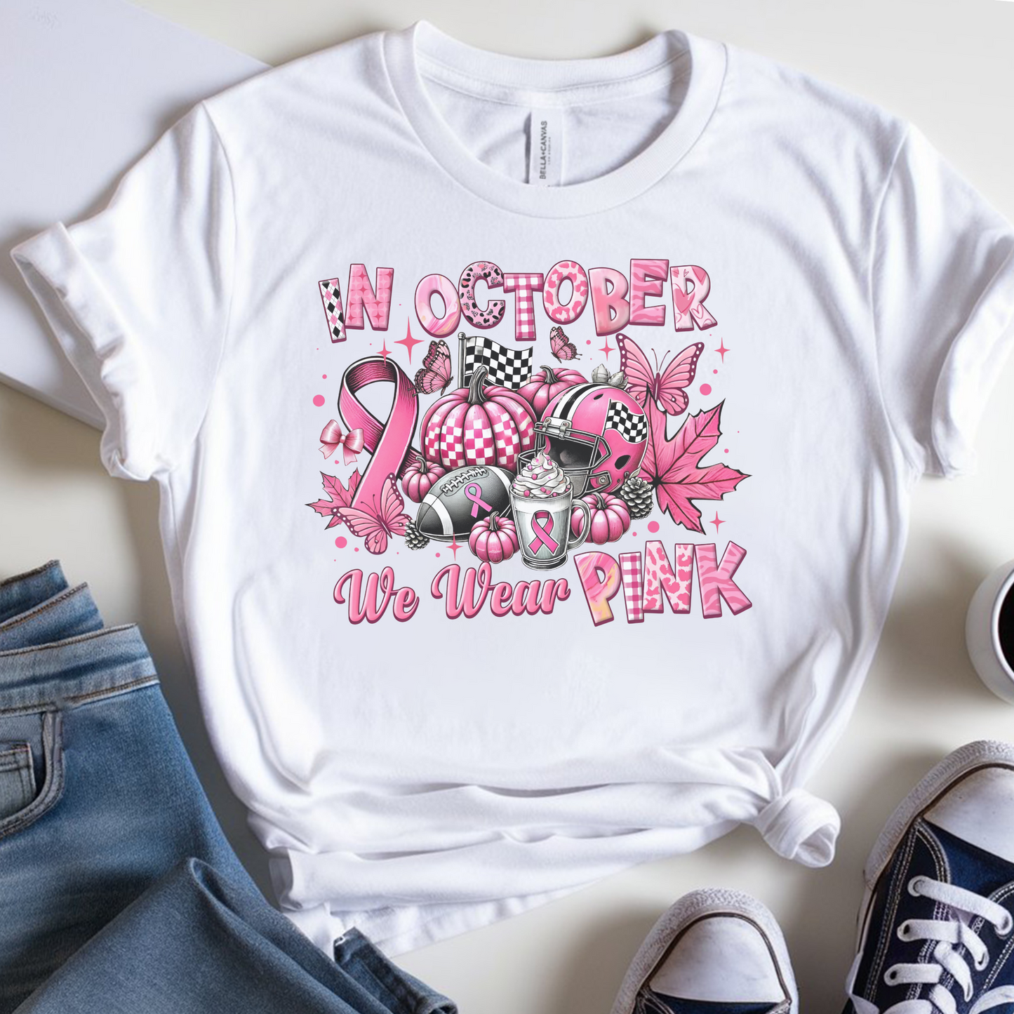 Rugby October🎗️ Cancer Support T-shirt