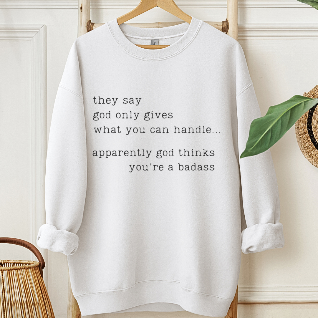 Badass ๐๏ธ Cancer Support Sweatshirt