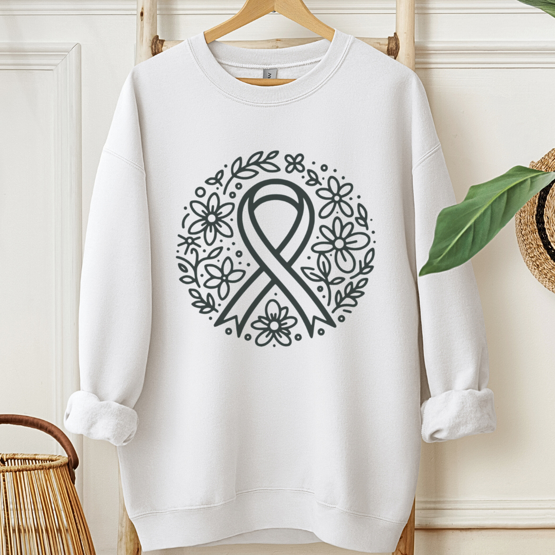 Floral HopešļøCancer support Sweatshirt